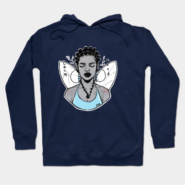 Afro Girl in Bantu Knots Hoodie by R.Gray Illustrations 